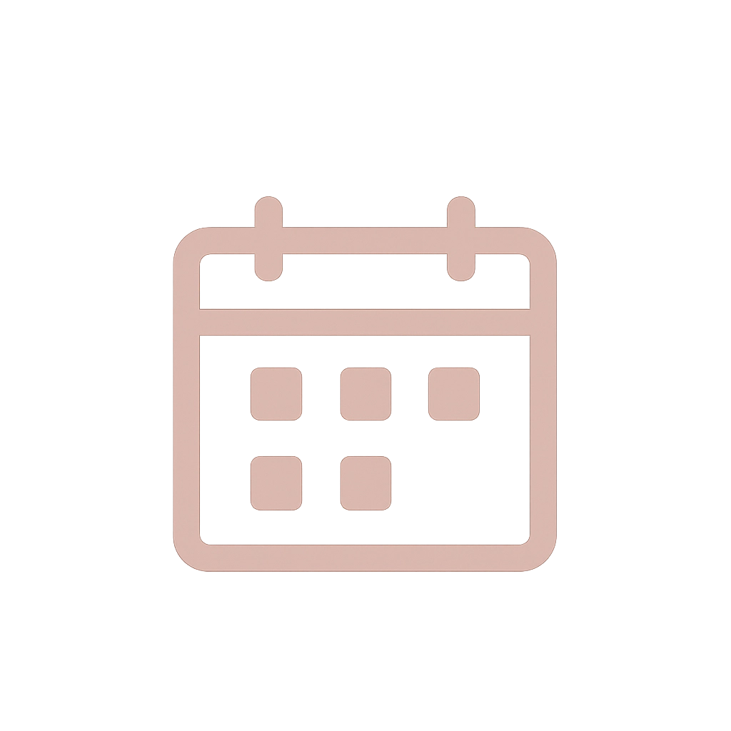 Ícone de calendário indicando datas do evento